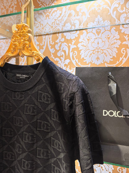 Dolce & Gabbana DG Jacquard Knit Sweater – 2026SS