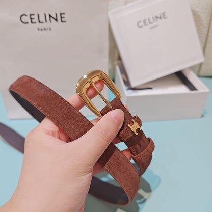 Celine 2.5cm Reversible Cowhide Belt