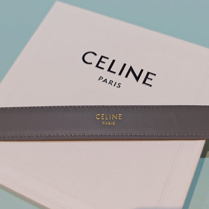 Celine 2.5cm Reversible Cowhide Belt