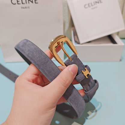 Celine 2.5cm Reversible Cowhide Belt
