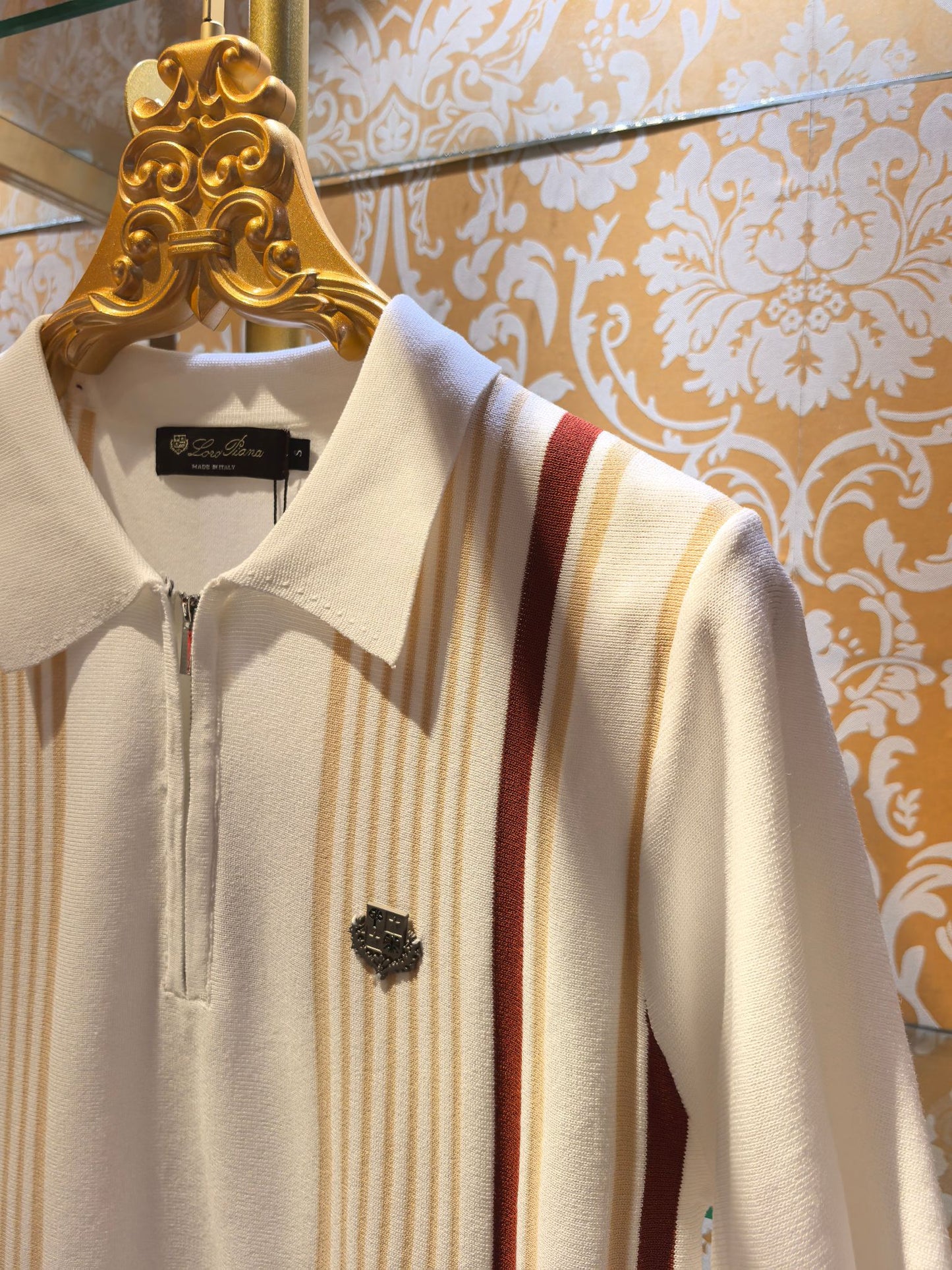 Loro Piana Striped Hand-Stitched Knit Sweater – Spring/Summer Collection – 2026SS