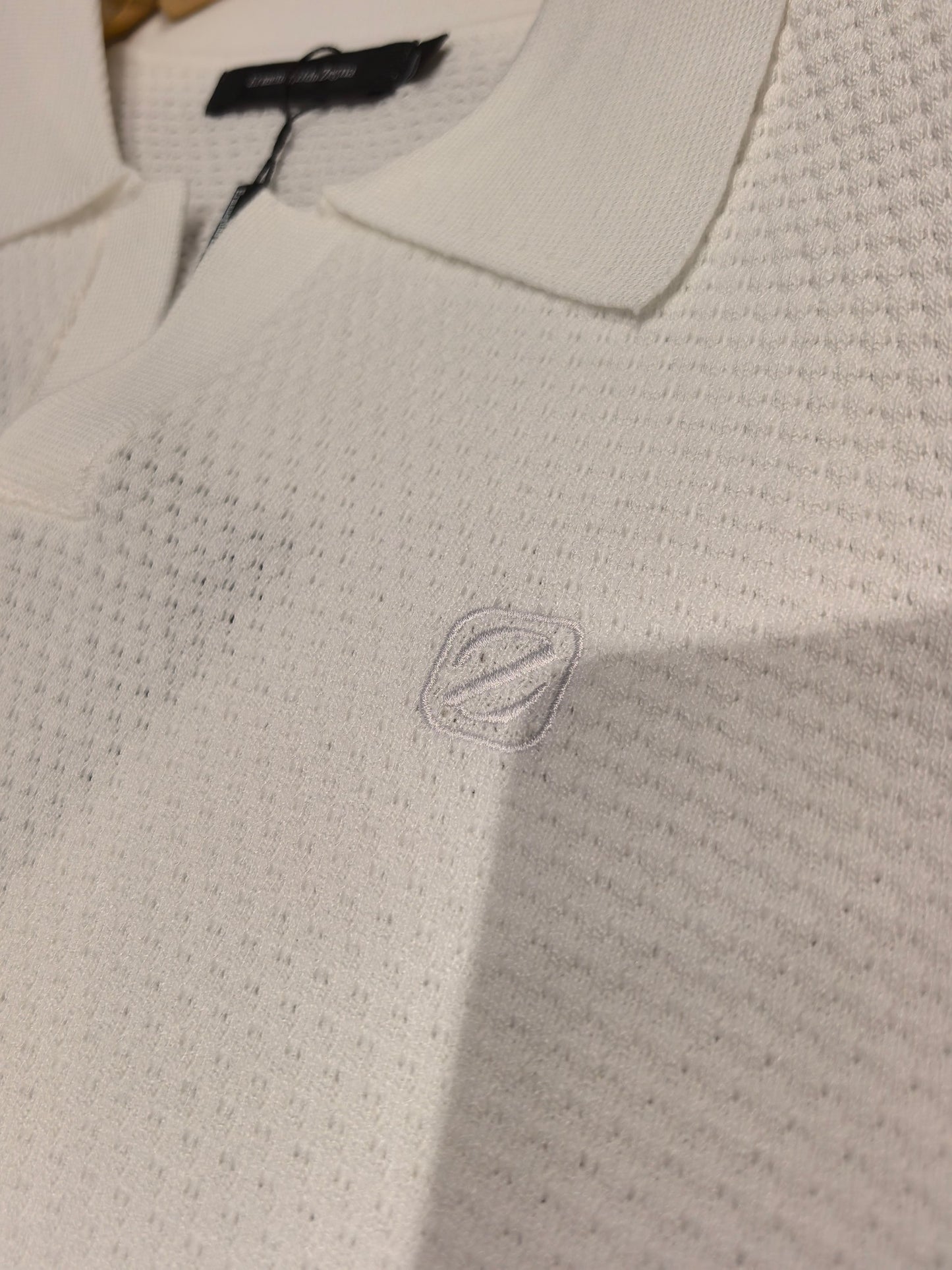 Zegna Logo Embroidered Slim-Fit Knit Sweater – 2026SS