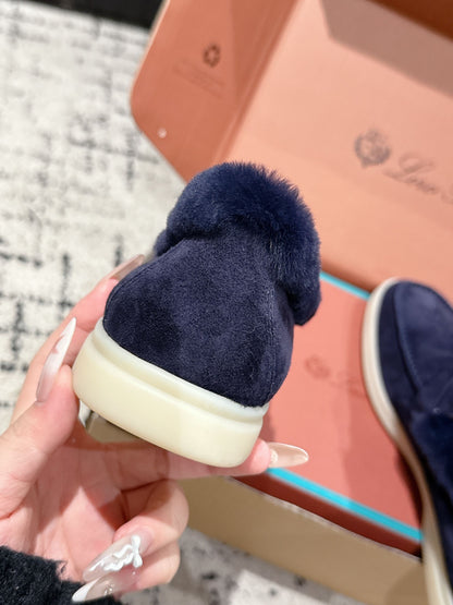 Loro Piana Classic Fur-Lined Loafers