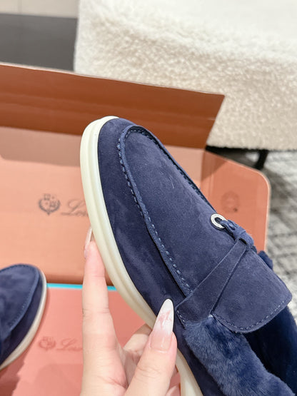 Loro Piana Classic Fur-Lined Loafers