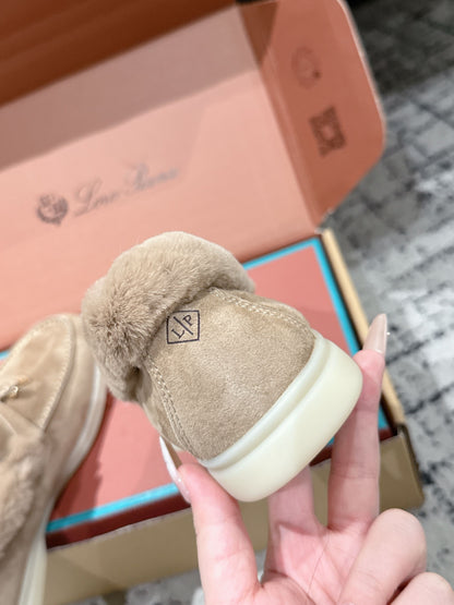 Loro Piana Classic Fur-Lined Loafers