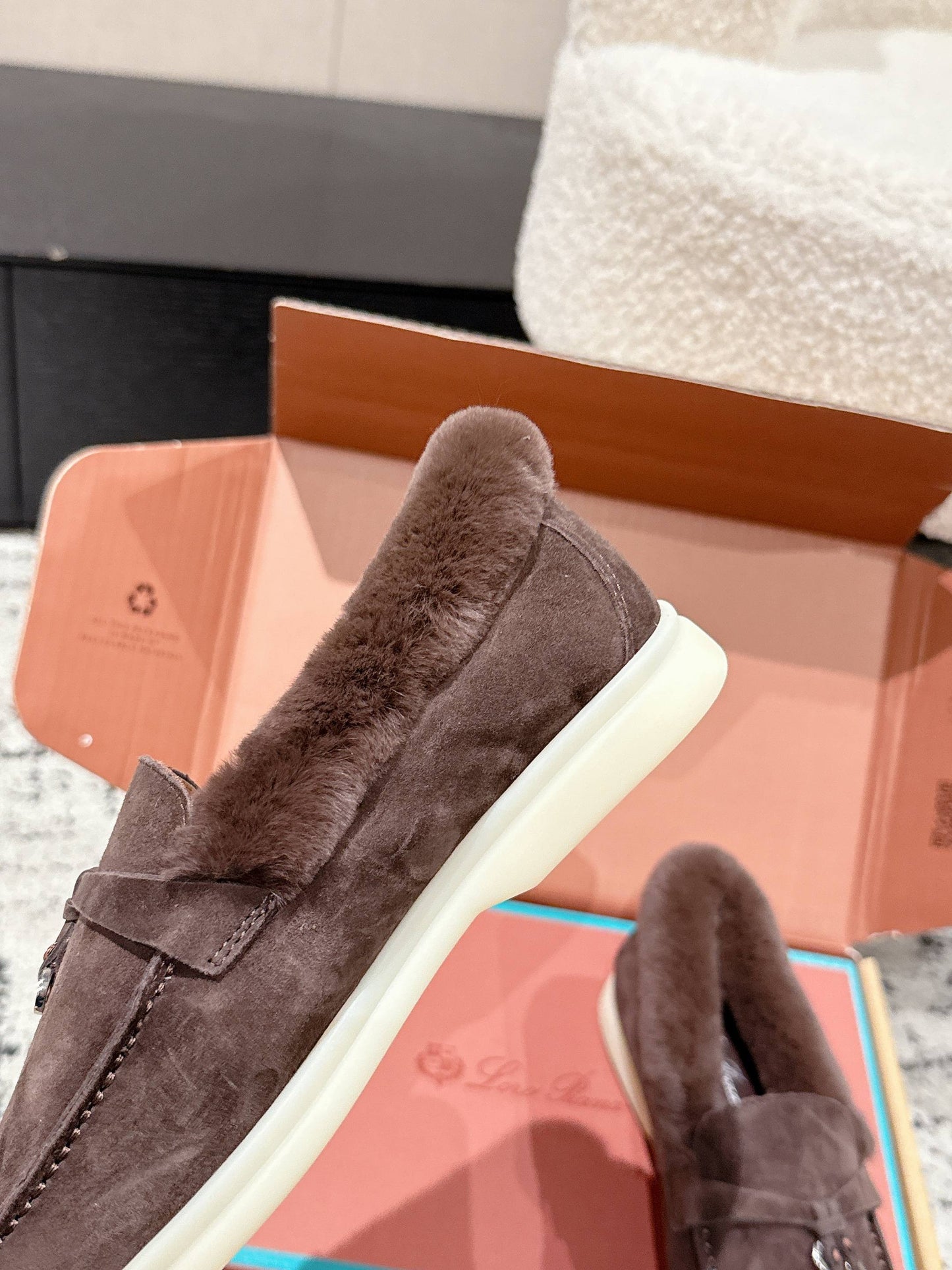 Loro Piana Classic Fur-Lined Loafers