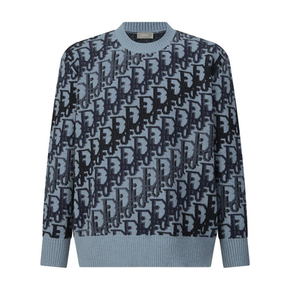 Dior Oblique Jacquard Wool Crewneck Sweater – 2026SS