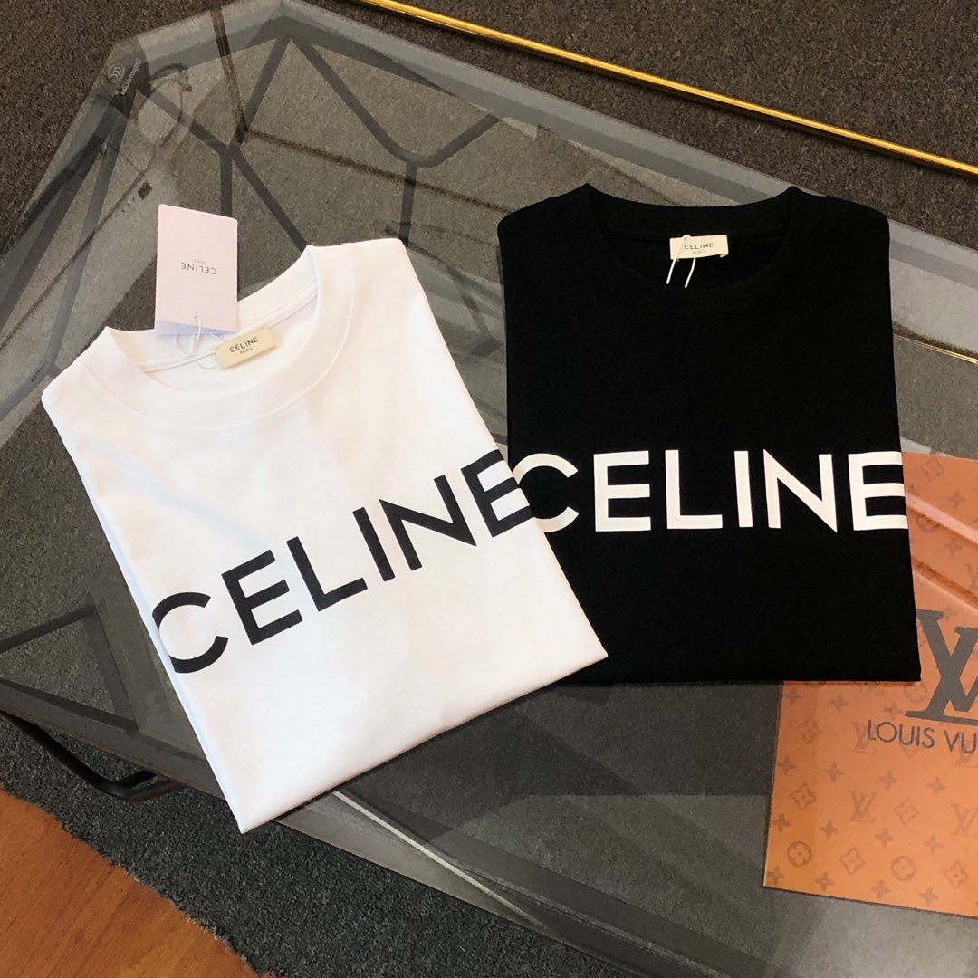 Celine Letter Logo Print Oversize T-Shirt – 2026SS
