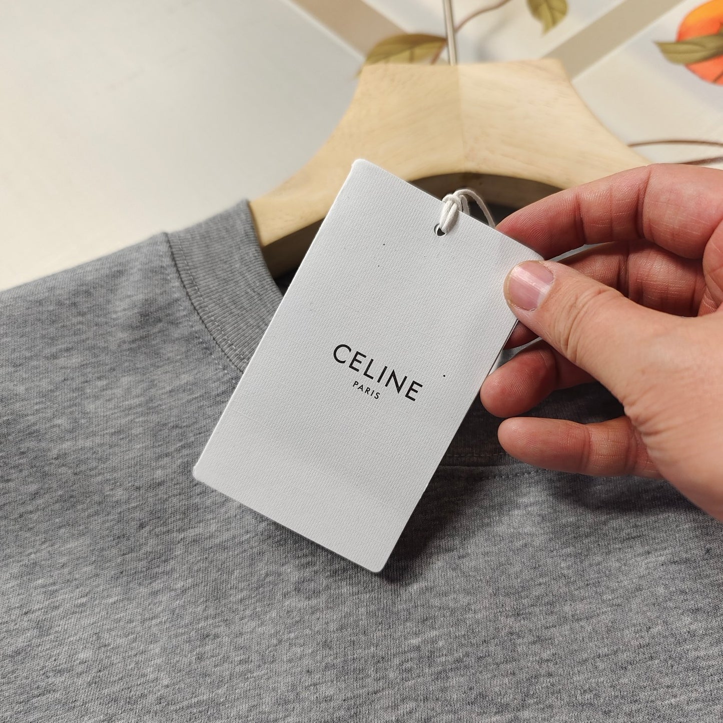 Celine Logo Print Cotton T-Shirt – Early Summer Collection – 2026SS