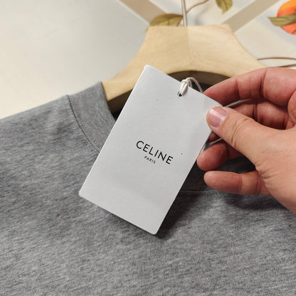 Celine Logo Print Cotton T-Shirt – Early Summer Collection – 2026SS