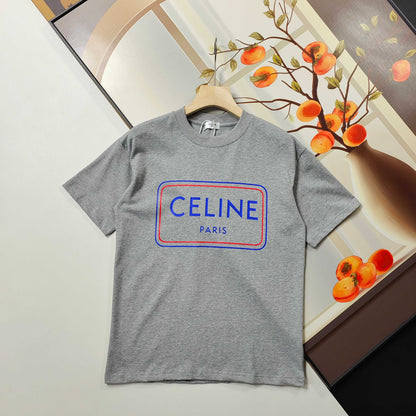 Celine Logo Print Cotton T-Shirt – Early Summer Collection – 2026SS