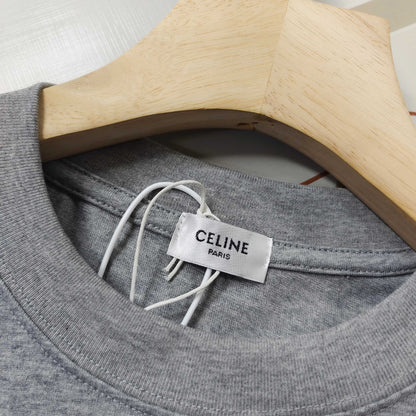 Celine Logo Print Cotton T-Shirt – Early Summer Collection – 2026SS