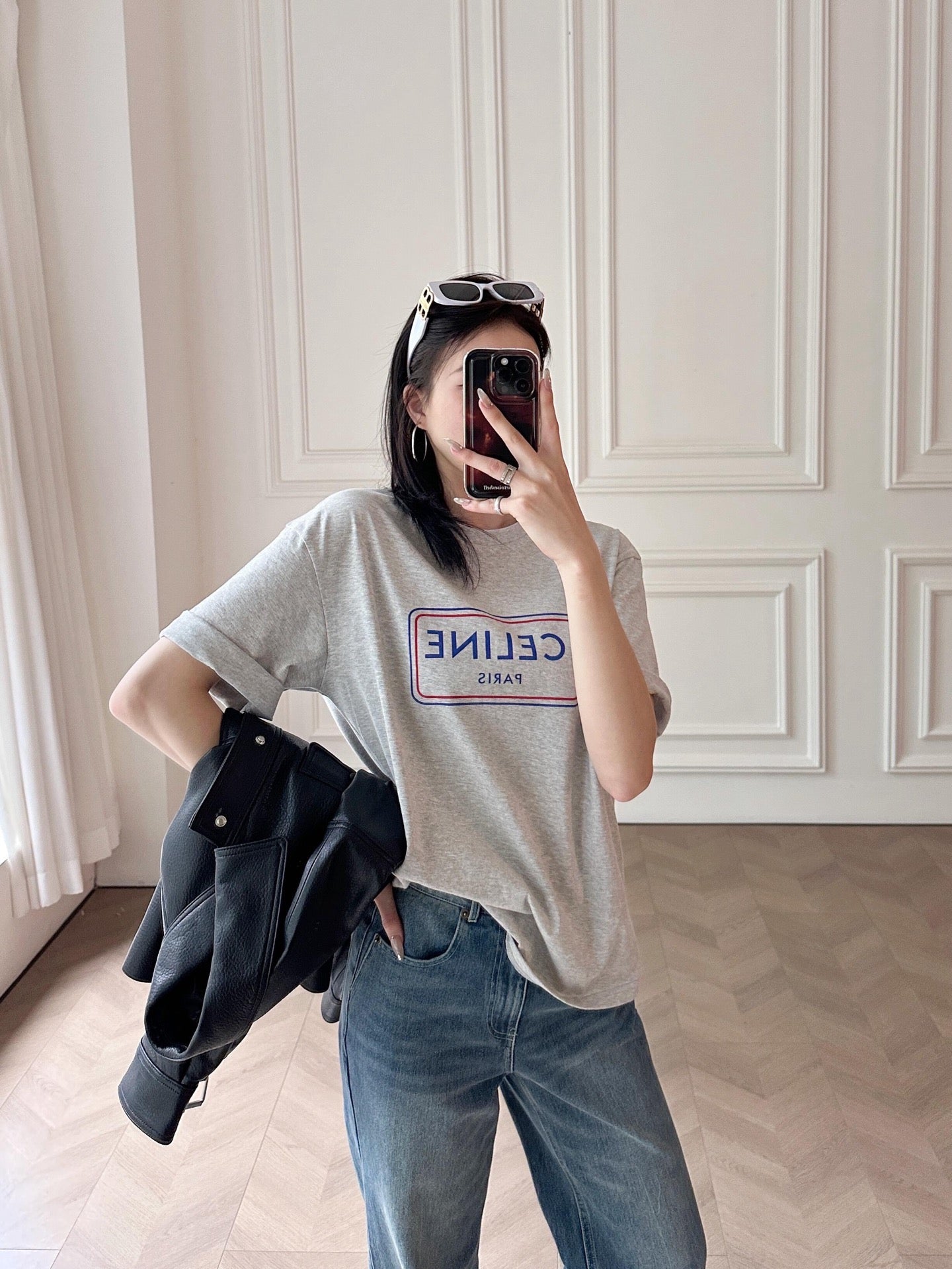 Celine Logo Print Cotton T-Shirt – Early Summer Collection – 2026SS