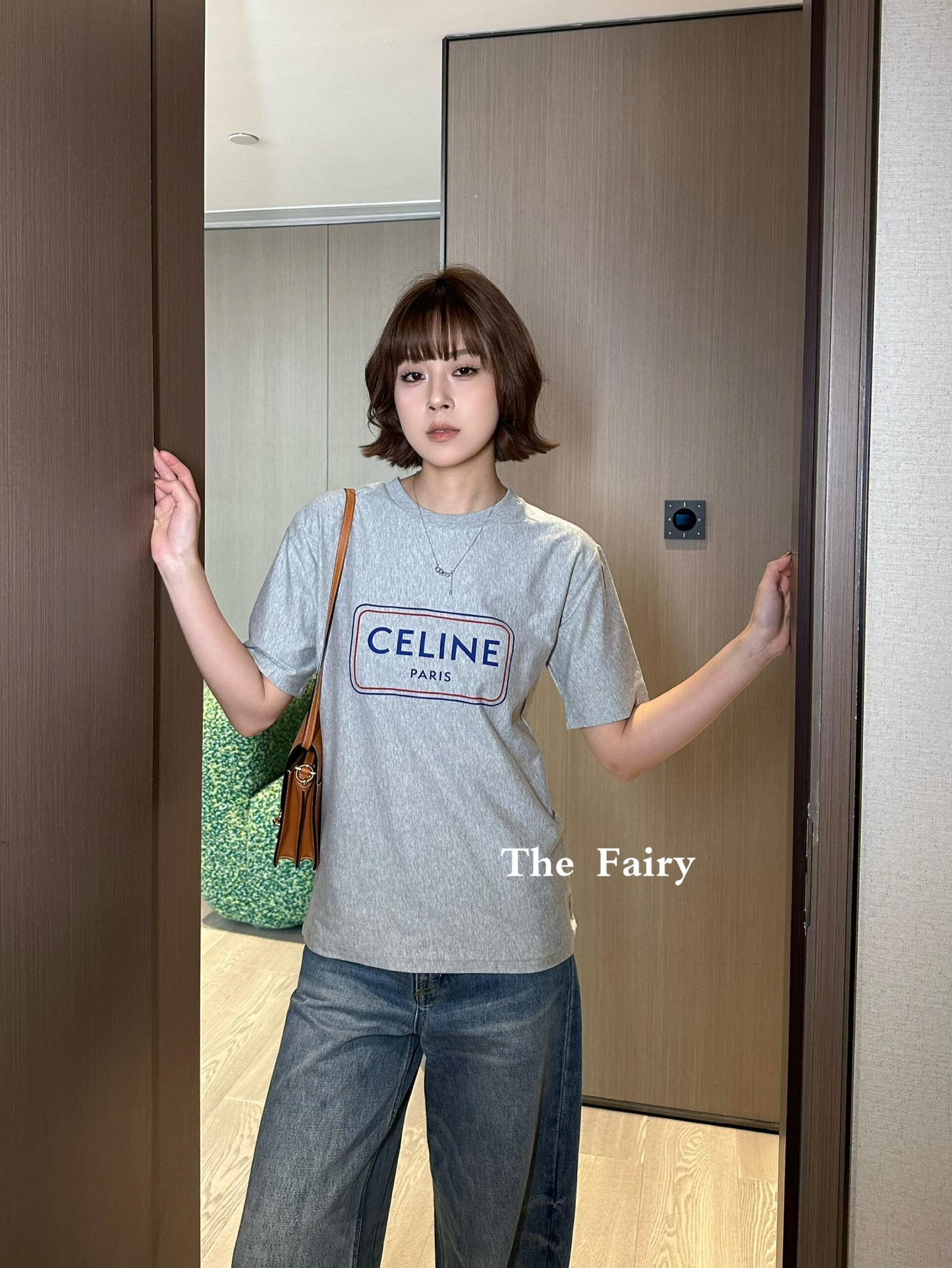 Celine Logo Print Cotton T-Shirt – Early Summer Collection – 2026SS