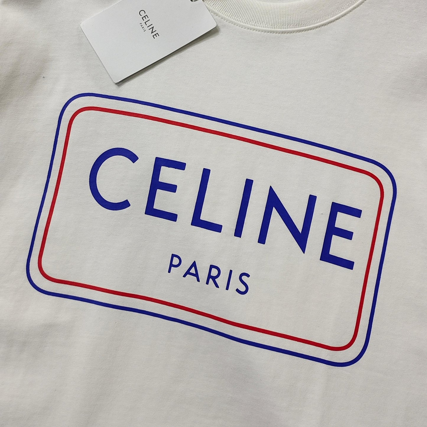 Celine Logo Print Cotton T-Shirt – Early Summer Collection – 2026SS