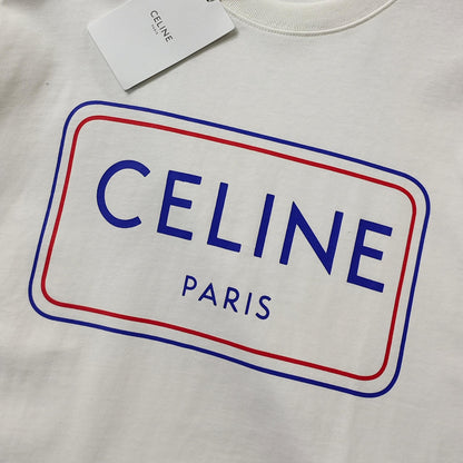 Celine Logo Print Cotton T-Shirt – Early Summer Collection – 2026SS