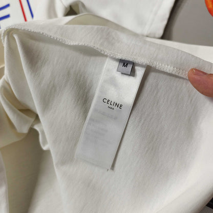 Celine Logo Print Cotton T-Shirt – Early Summer Collection – 2026SS