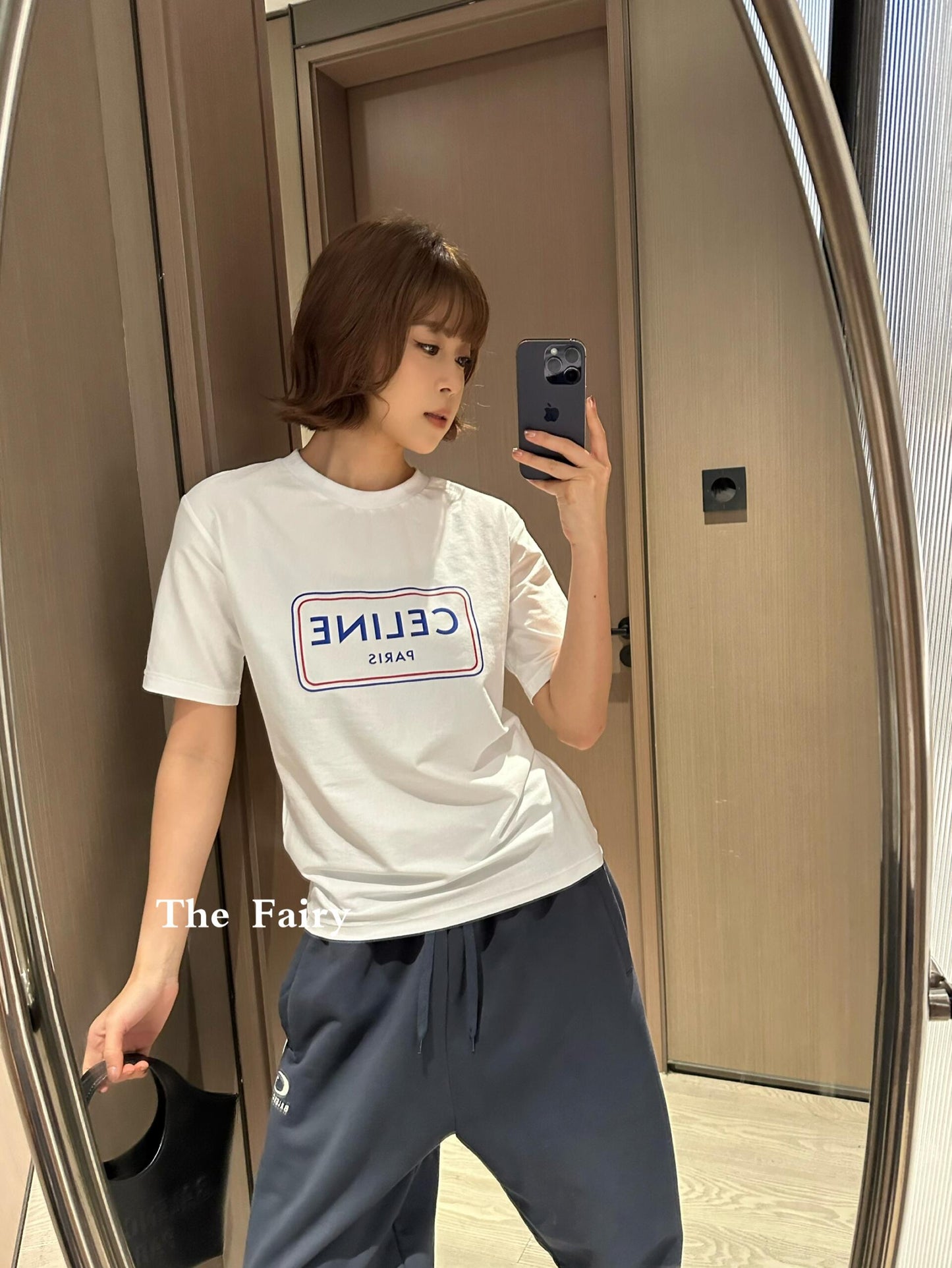 Celine Logo Print Cotton T-Shirt – Early Summer Collection – 2026SS