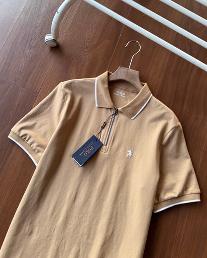 Ralph Lauren Half-Zip Contrast Trim Polo Shirt – 2025 Collection