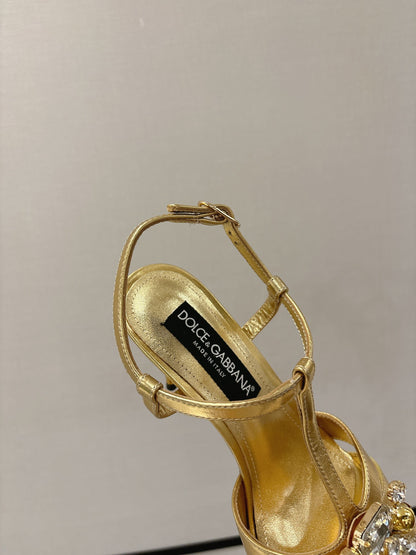 Dolce & Gabbana Rhinestone Heeled Sandals