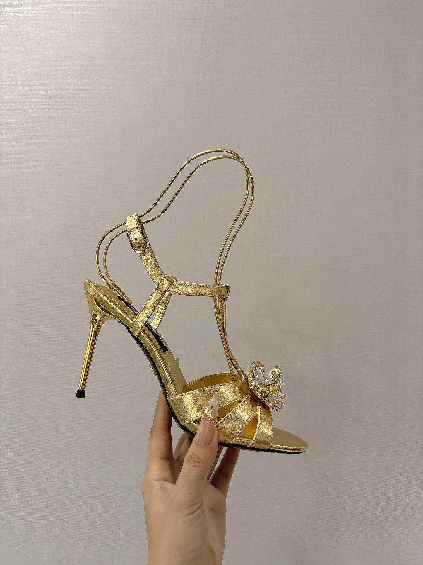 Dolce & Gabbana Rhinestone Heeled Sandals
