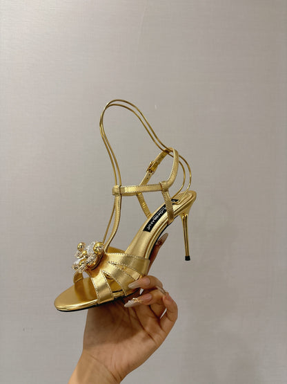 Dolce & Gabbana Rhinestone Heeled Sandals