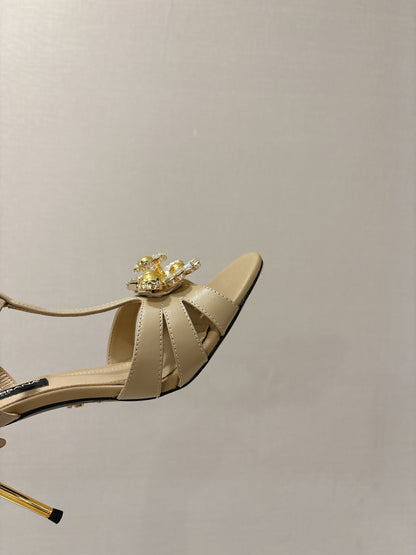 Dolce & Gabbana Rhinestone Heeled Sandals