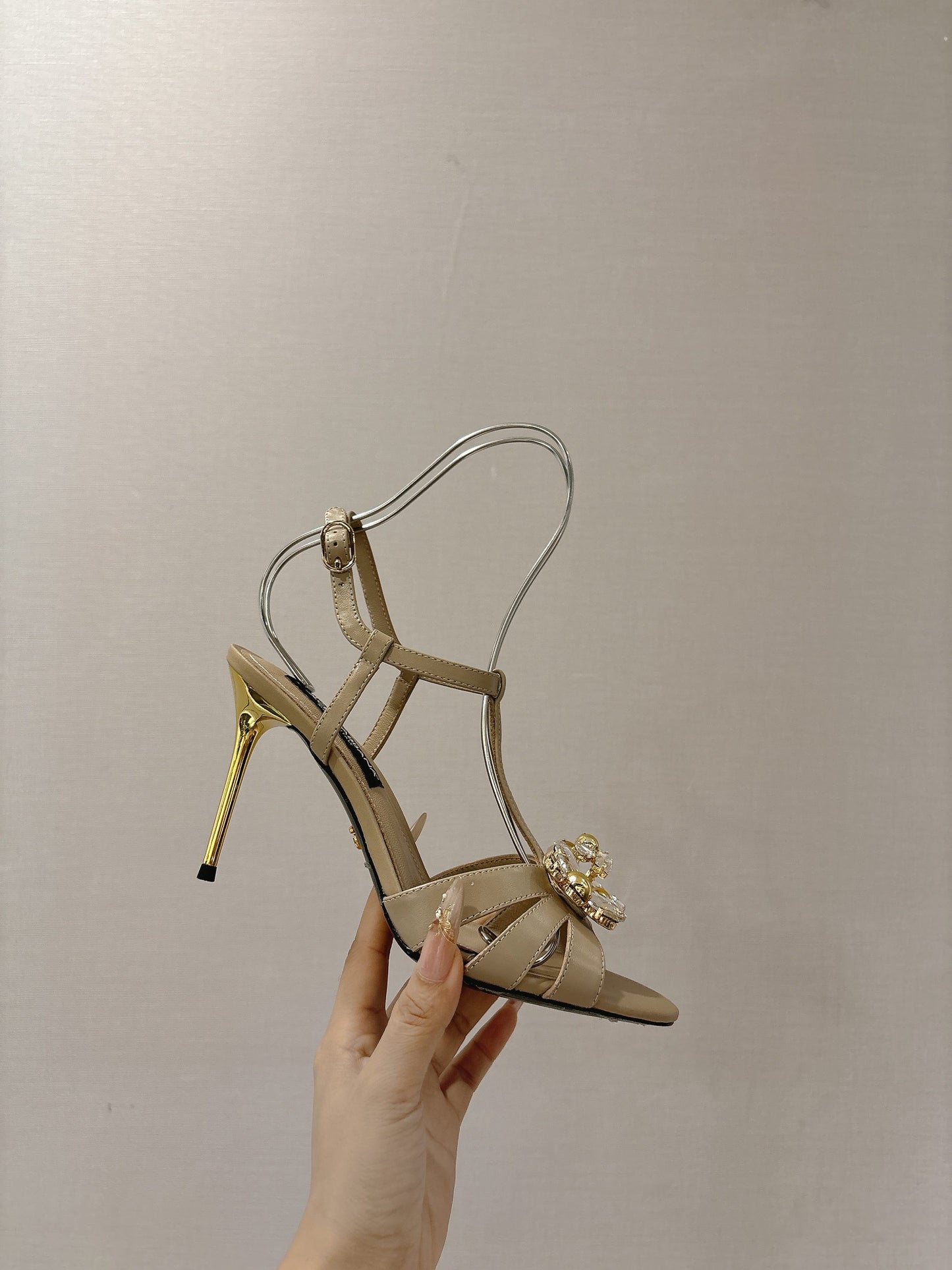 Dolce & Gabbana Rhinestone Heeled Sandals
