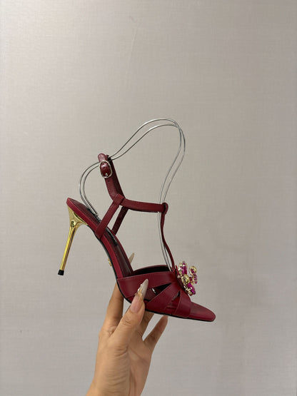 Dolce & Gabbana Rhinestone Heeled Sandals