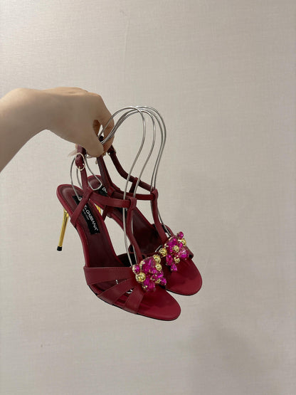 Dolce & Gabbana Rhinestone Heeled Sandals