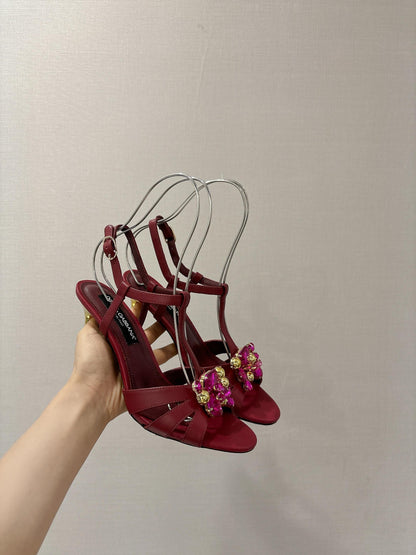Dolce & Gabbana Rhinestone Heeled Sandals