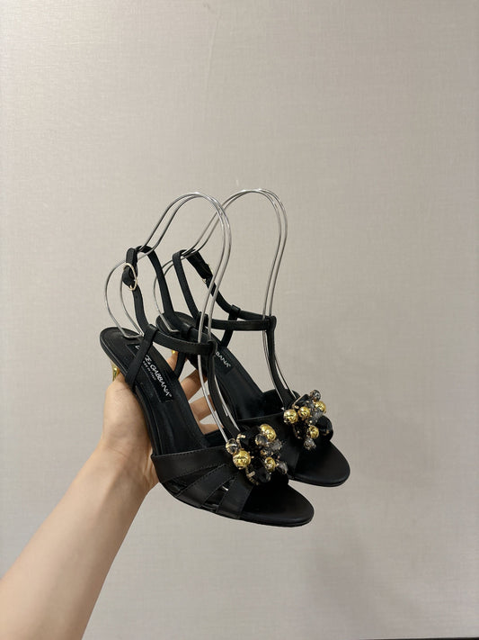 Dolce & Gabbana Rhinestone Heeled Sandals
