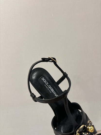 Dolce & Gabbana Rhinestone Heeled Sandals