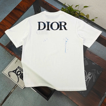 Dior Embroidered Logo Cotton T-Shirt – 2026SS