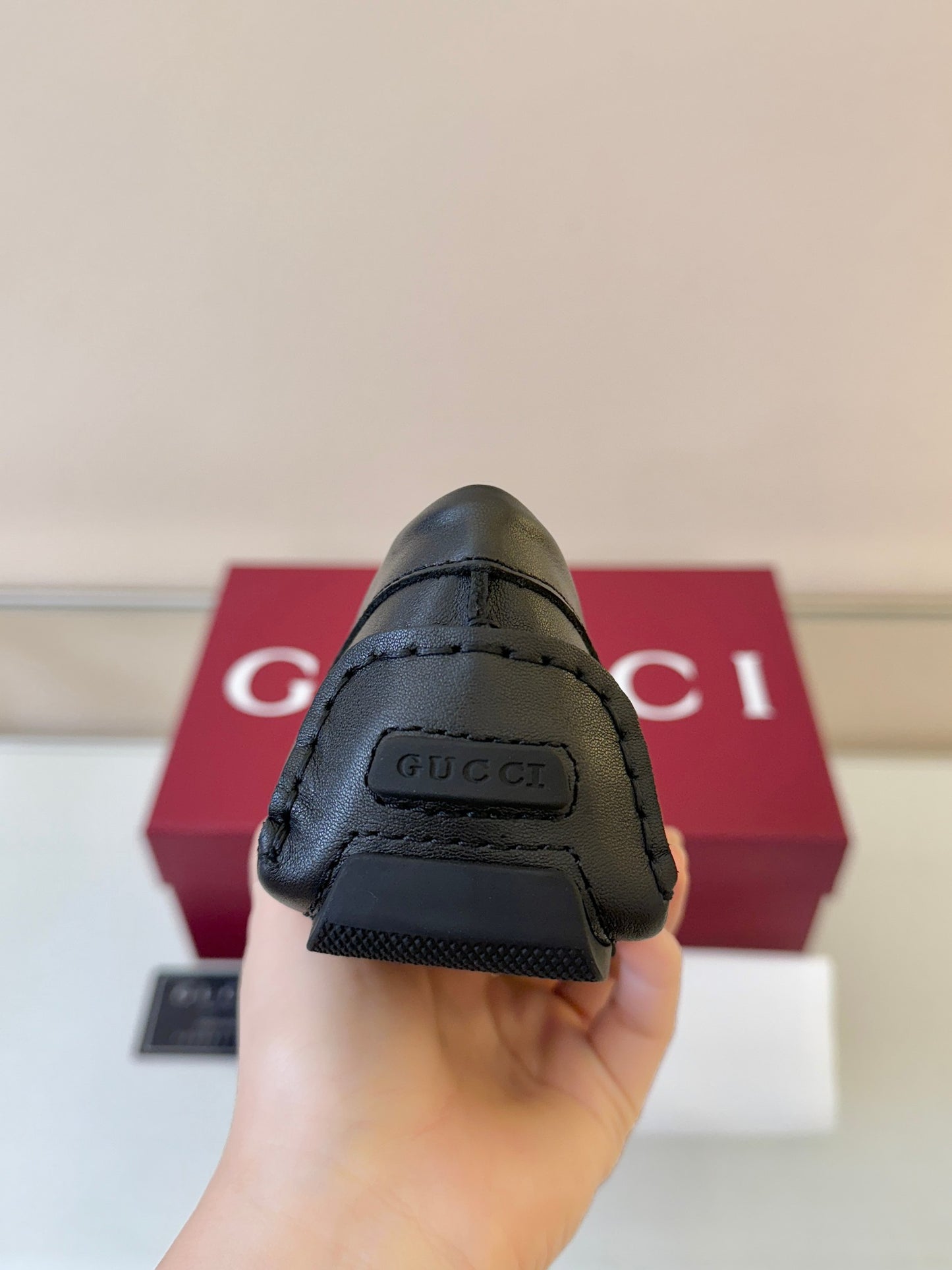 Gucci Men's Pebbled Leather and Suede Driving Shoes