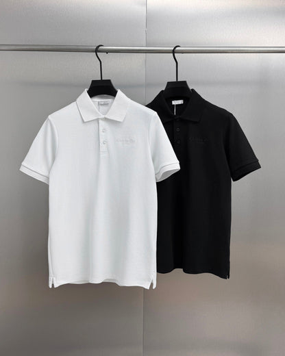 Dior Embroidered Letter Polo Shirt