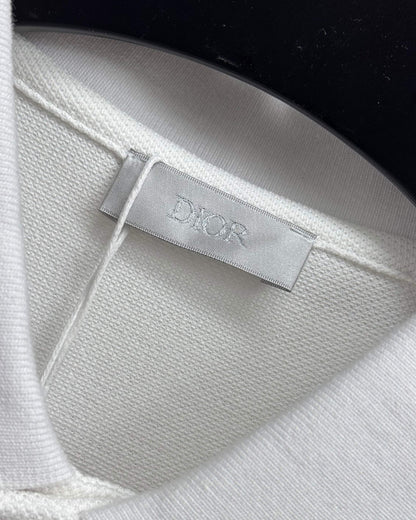 Dior Embroidered Letter Polo Shirt