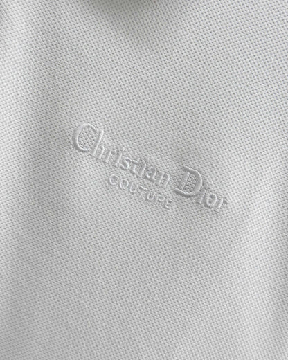 Dior Embroidered Letter Polo Shirt