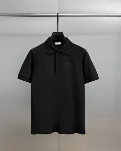 Dior Embroidered Letter Polo Shirt