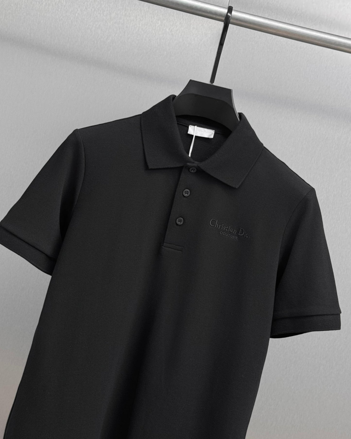 Dior Embroidered Letter Polo Shirt