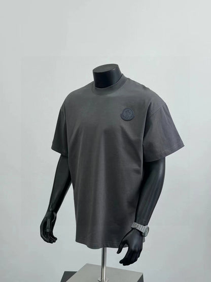 Moncler Leather Patch Heavyweight Cotton T-Shirt