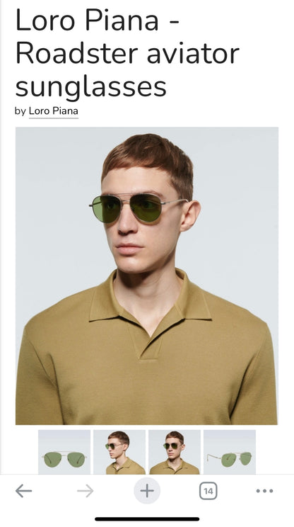 Loro Piana Aviator Sunglasses