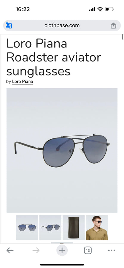Loro Piana Aviator Sunglasses
