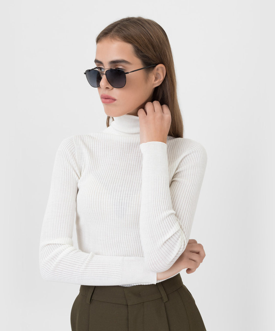 Loro Piana Titanium Aviator Sunglasses