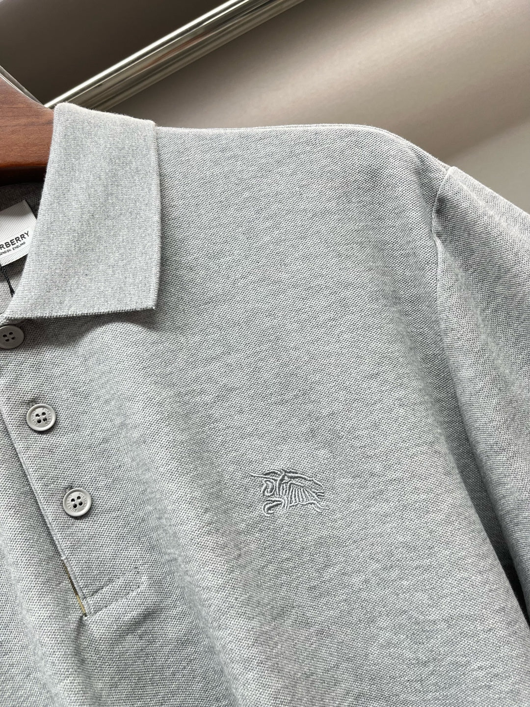 Burberry Warhorse Embroidered Piqué Cotton Polo Shirt