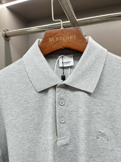 Burberry Warhorse Embroidered Piqué Cotton Polo Shirt