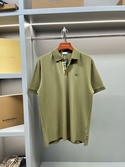 Burberry Knight Embroidered Piqué Cotton Polo Shirt – 2025 Spring/Summer Collection