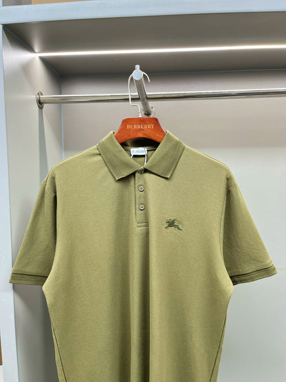 Burberry Knight Embroidered Piqué Cotton Polo Shirt – 2025 Spring/Summer Collection