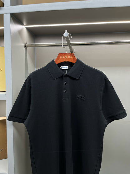 Burberry Knight Embroidered Piqué Cotton Polo Shirt – 2025 Spring/Summer Collection