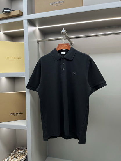 Burberry Knight Embroidered Piqué Cotton Polo Shirt – 2025 Spring/Summer Collection